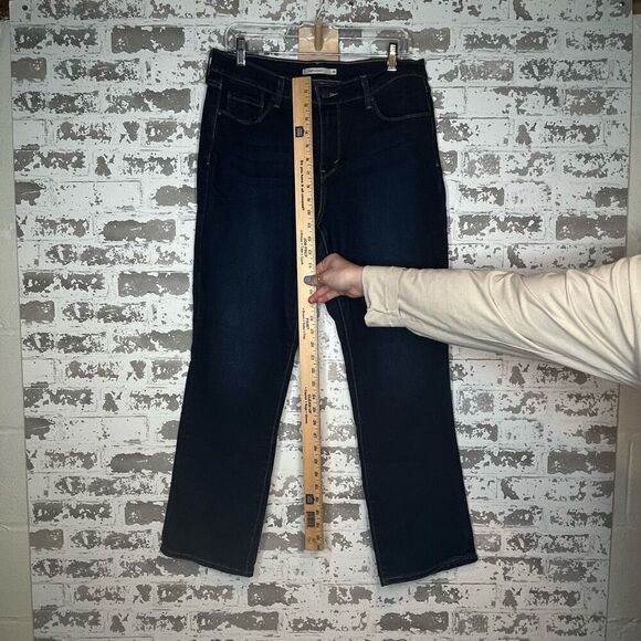 Levis | women dark wash 505 straight denim jeans - Picture 5 of 9